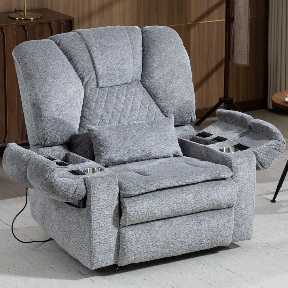 aisword Grey 400 lbs. Heavy Duty Dual Motor Chenille Power Lift