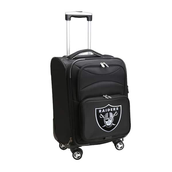 NFL Oakland Raiders 21 in. Black Carry-On Spinner Softside Suitcase
