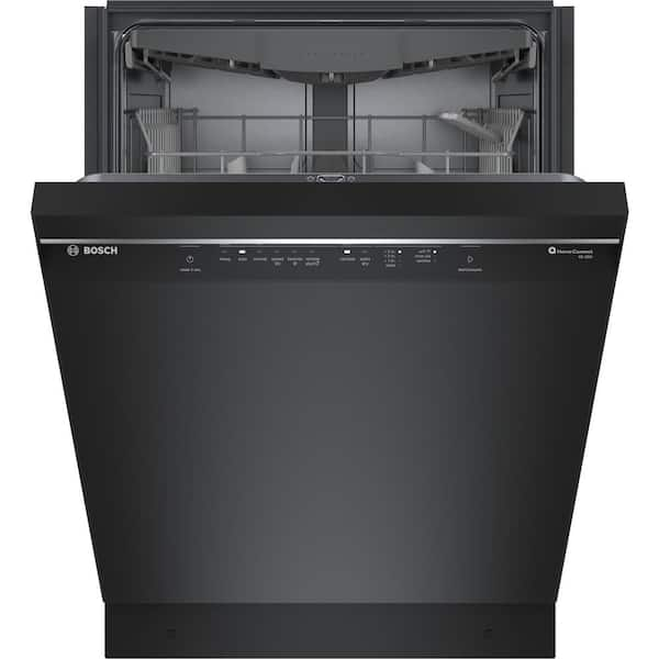 Bosch 300 Series 24 in. Black Front Control Tall Tub Dishwasher