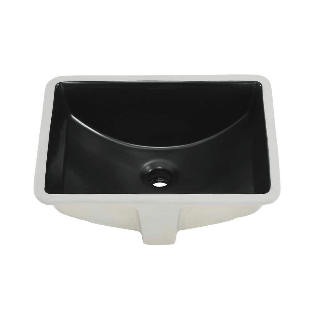 Swiss Madison Plaisir 18 5 In Rectangle Undermount Bathroom Sink In   Matte Black Swiss Madison Undermount Bathroom Sinks Sm Um624mb 64 1000 