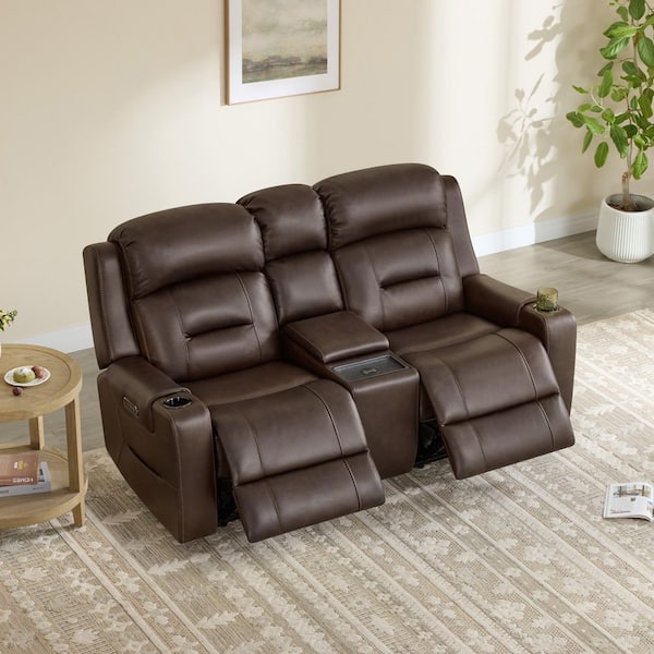 Spruce & Spring Cade 73.03 in. Rectangle Dual Motors Rolled Arm Lay ...