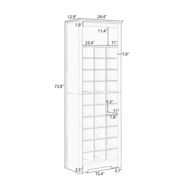 BHIMADA 6 Layer Heavy-Duty Shoe Rack Multipurpose Cabinet/Wadrobe/Furniture  Hardware/ with Non-Woven Fabric