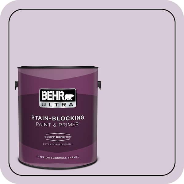 BEHR ULTRA 1 gal. #670C-3 Purple Cream Extra Durable Eggshell Enamel Interior Paint & Primer