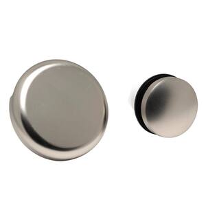 Touch Toe Sch. 40 ABS Bath Waste Half Drain Kit with InstallAssist Solutions in Brushed Nickel