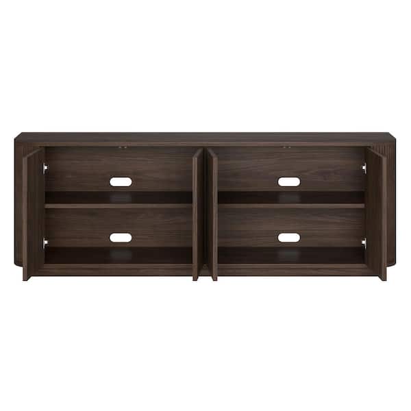 Meyer&Cross Canton 68 in. Alder Brown TV Stand Fits TV's up to 75