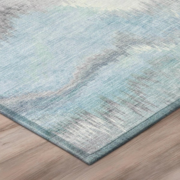 Chantille Machine Washable Indoor/Outdoor Abstract ACN2899 Sky 10 ft. x 14 ft. Area Rug