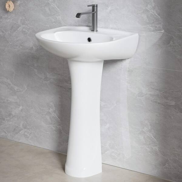 ホワイトフレア　ダイケンキ　ar 20枚セット　まとめ売り　a779 Jasmie 20 in. W x 17 in. D Pedestal Bathroom Sink Combo