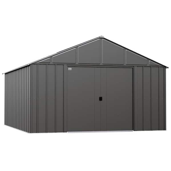 Arrow Classic Storage Shed 14 ft. D x 12 ft. W x 8 ft. H Metal Shed 166 sq. ft.