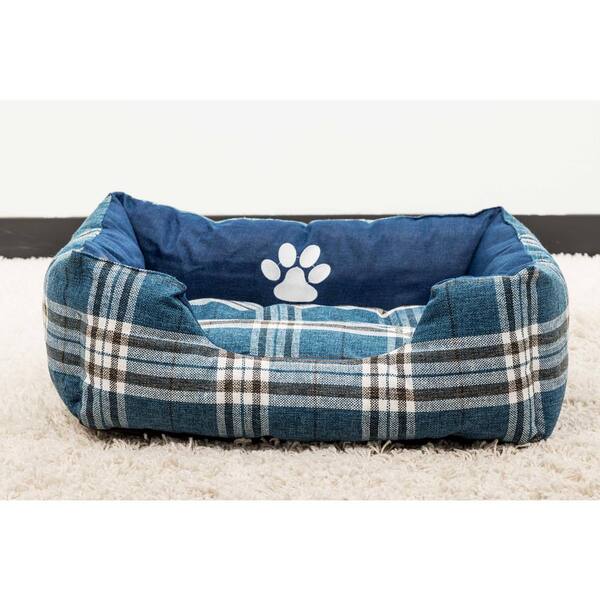 tartan cat bed