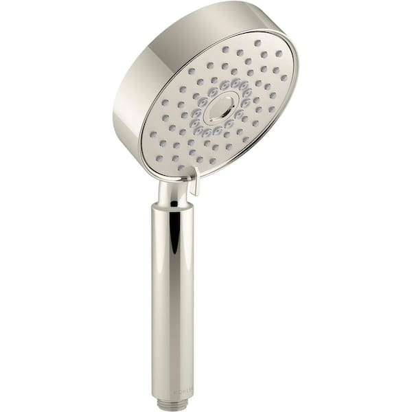 KOHLER Purist 3-Spray 5 in. Triple Wall Mount Handheld Shower Head in Vibrant Polished Nickel