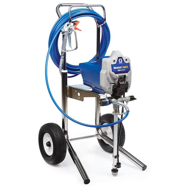 Magnum X7 Cart Airless Paint Sprayer with 4 ft. whip hose and Pressure  Roller Kit