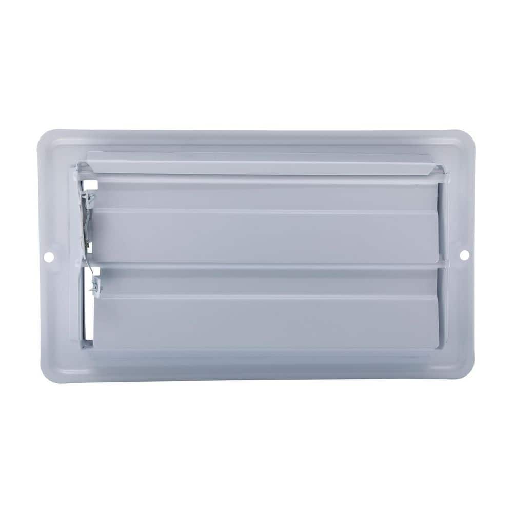 White Steel Floor Register with Smooth Glide Technology