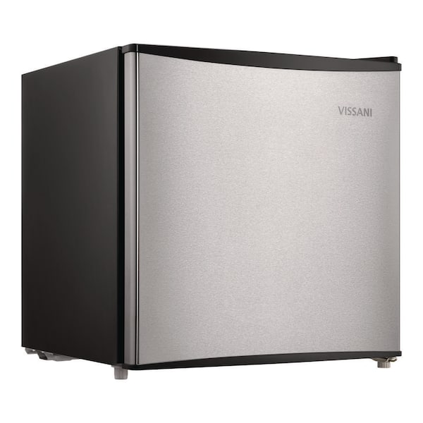 1.7 cu. ft. Mini Refrigerator with Removable Glass Shelves and Bottle Rack in Stainless Look, Energy Star