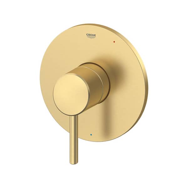 Concetto 1-Handle Wall Mount Pressure Balance Valve Trim Kit in Brushed Cool Sunrise (Valve Not Included)