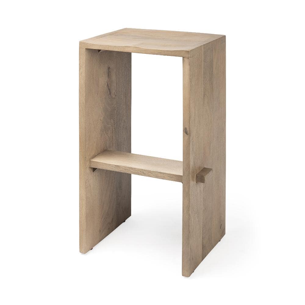 "Aida 30"" Seat Height Light Brown Wood Bar Stool" price history on PriceWatchPro