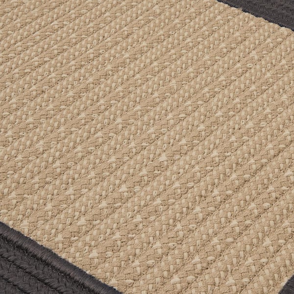 Beverly Gray 9 ft. x 12 ft. Braided Indoor/Outdoor Patio Area Rug