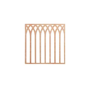 11-3/8 in. x 11-3/8 in. x 1/4 in. Cherry Small Cedar Park Decorative Fretwork Wood Wall Panels (50-Pack)