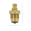 Everbilt 1 1/2 in. 16 pt Broach Hot Side Stem for Royal Brass Replaces  U185R 79586 - The Home Depot