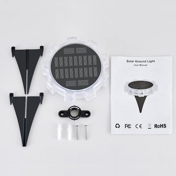 Honbei 2-Pack Black Integrated LED Weather Resistant IP65