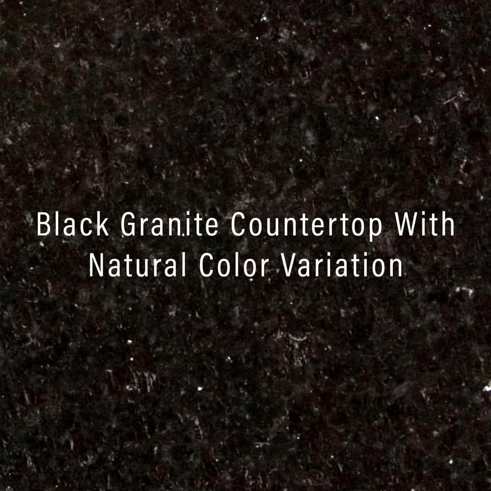 Lafayette Cherry Wood Kitchen Island with Black Granite Top