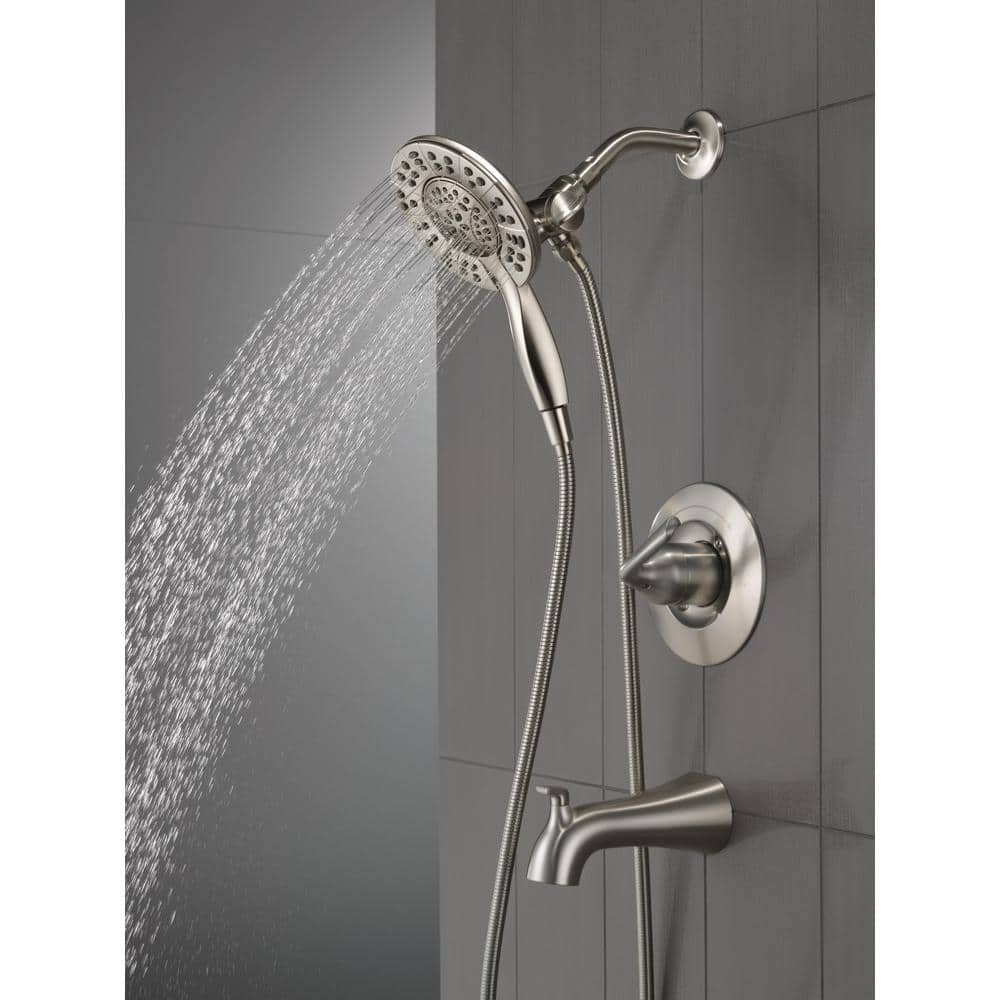 Arvo Nickel Multi-Head Handheld Wall Mounted Shower Faucet Set