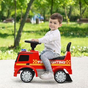 Kids Ride On Fire Engine Licensed Mercedes Benz Push and Ride Racer Red