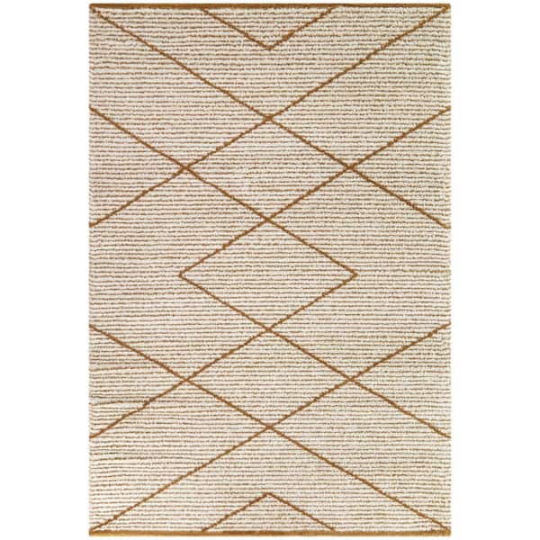 BALTA Ciardi Brown 5 ft. x 7 ft. Geometric Area Rug