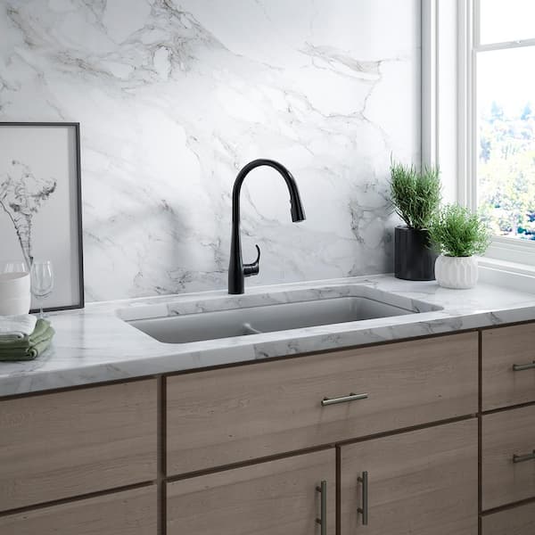 Simplice Touchless Single-Handle Pull-Down Sprayer Kitchen Faucet in Matte Black