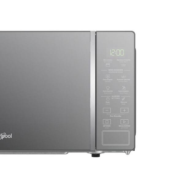 Whirlpool 0.5-cu ft 750-Watt Countertop Microwave (Silver) in the  Countertop Microwaves department at