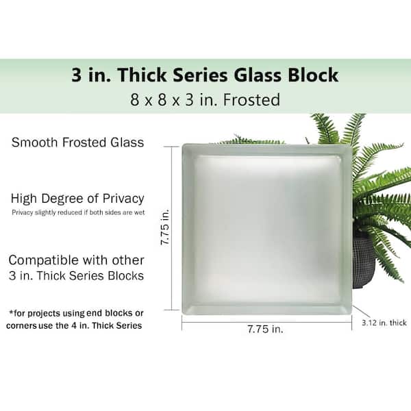 Solid Clear Acrylic Block - 6 x 6 x 1 Thick