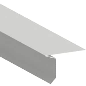 2-5/16 in. x 1-1/4 in. x 10 ft. Galvanized Eave Drip Flashing in White