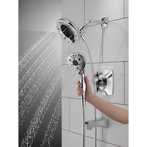 Vesna In2ition 2-in-1 Single-Handle 5-Spray Tub and Shower Faucet in Chrome (Valve Included)