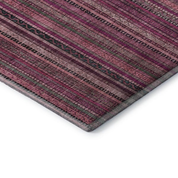 Mayfield Premium Machine Washable Abstract AMF1654 Pink 2 ft. x 3 ft. Area Rug