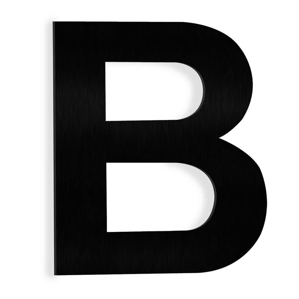 Barton 6 In. Black Stainless Steel Floating House Letter B 90127 - The ...