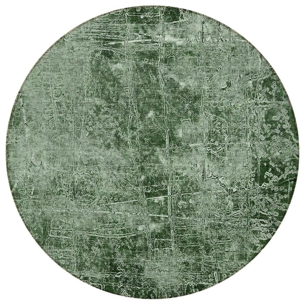 Emerald 8 ft. Round Woven Abstract Round Indoor/Outdoor Area Rug price history on PriceWatchPro
