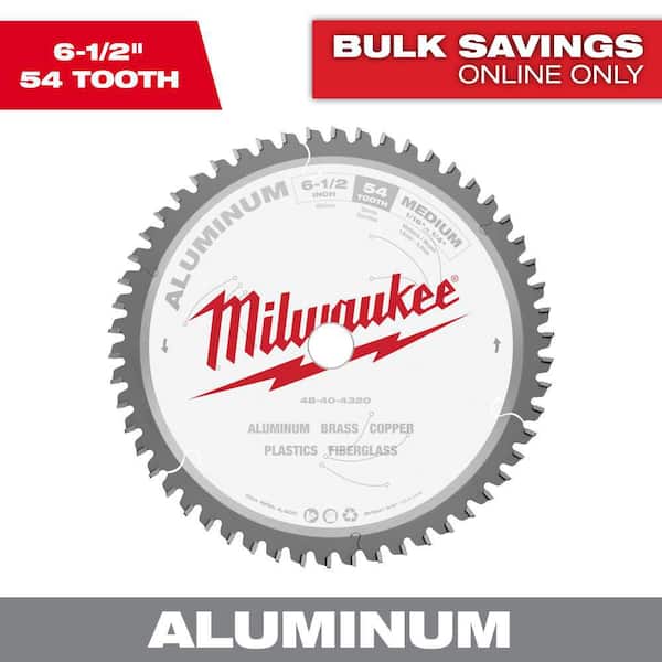 6-1/2 in. x 54 Carbide Teeth Aluminum Cutting Circular Saw Blade