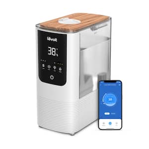 1.2 Gal. Smart Warm and Cool Mist Top-Filled Ultrasonic Humidifier and Diffuser with Ambient Light up to 430 sq. ft.