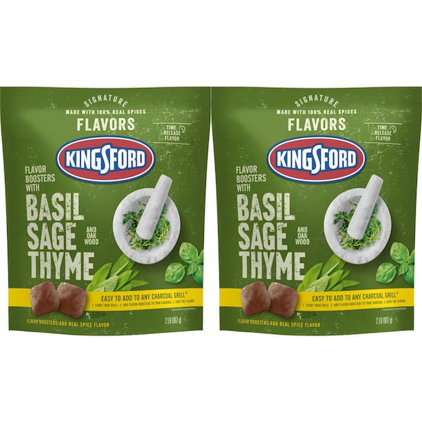Kingsford 2 lbs. BBQ Smoker Flavor Boosters with Basil Sage and Thyme (2-Pack)