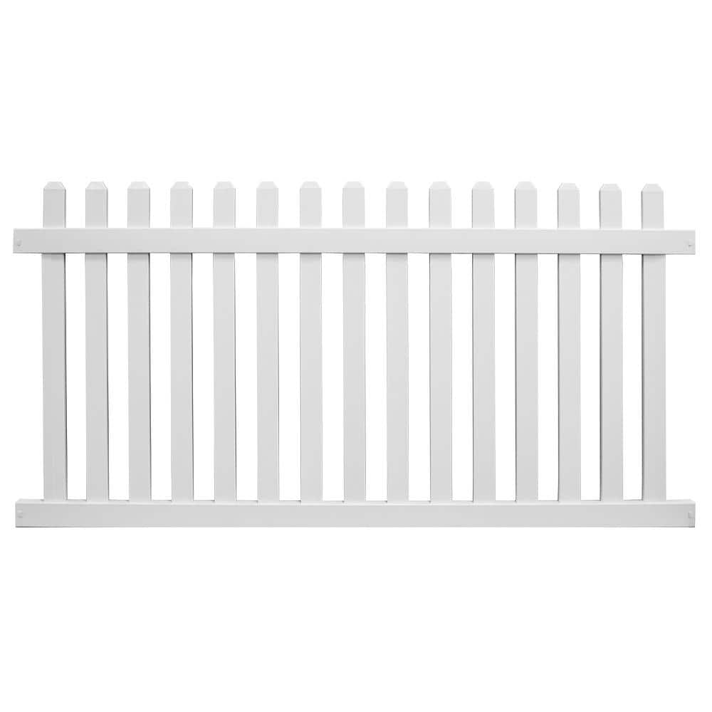 Chelsea 4 ft. H x 6 ft. W White Vinyl Picket Fence Panel Kit price history on PriceWatchPro