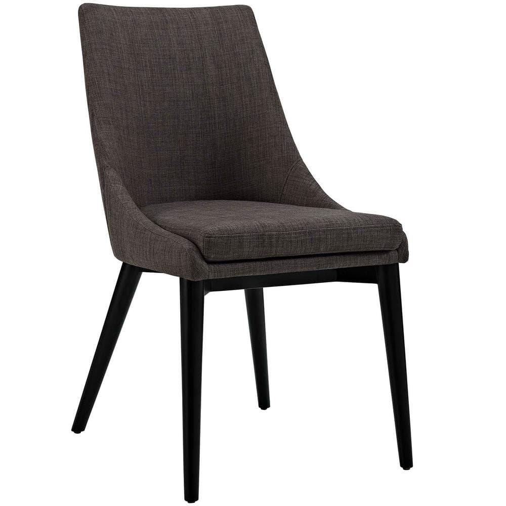 Modway Viscount Brown Fabric Dining Chair Eei-2227-brn - The Home Depot