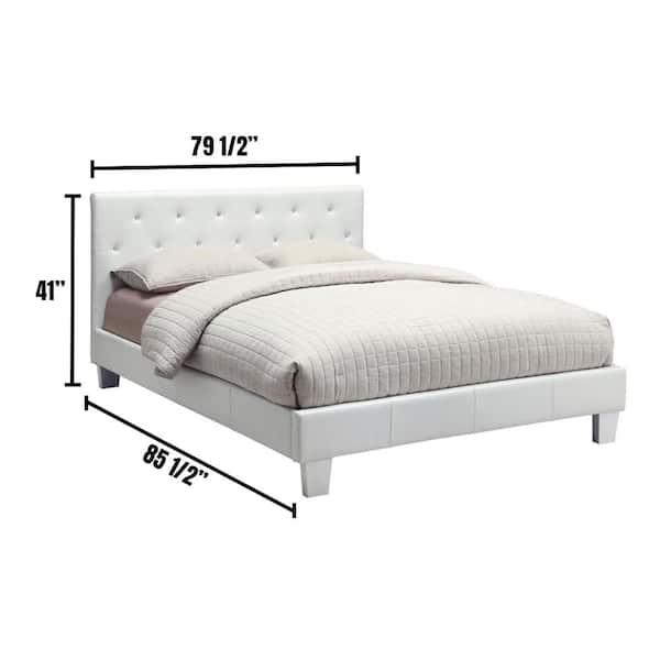 William's Home Furnishing Velen White Eastern King Bed