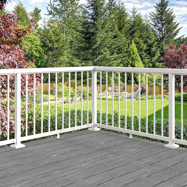 6 ft. White Aluminum Deck Railing Picket and Spacer Kit for 36 in. high system