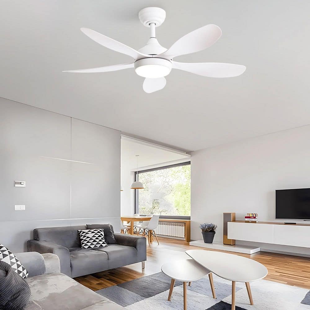 Avex 42 in. White Standard Downrod Mount Ceiling Fan with Remote Control and Dimmable Integrated LED price history on PriceWatchPro