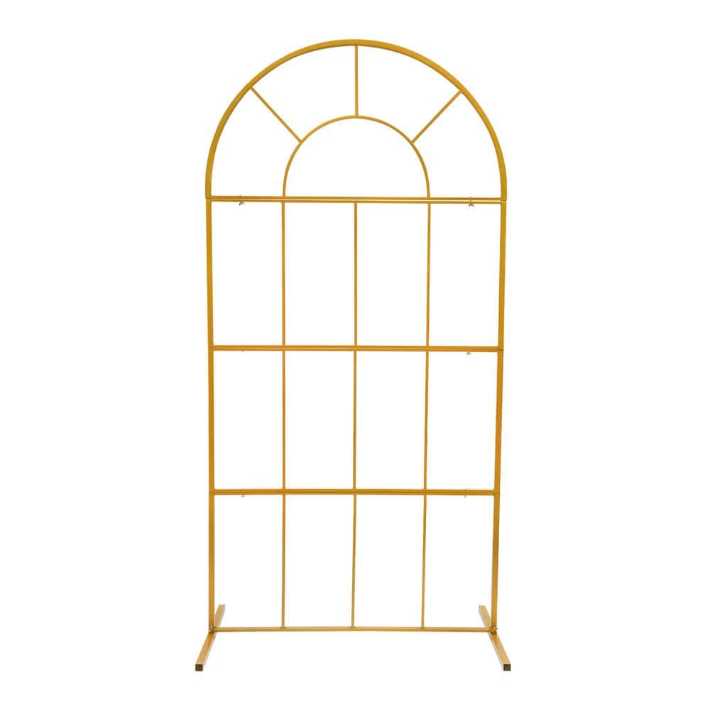 Gold Metal Arch Backdrop Stand for Parties and Weddings
