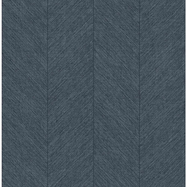 Kallam Blue Chevron Non-Pasted Wallpaper Sample