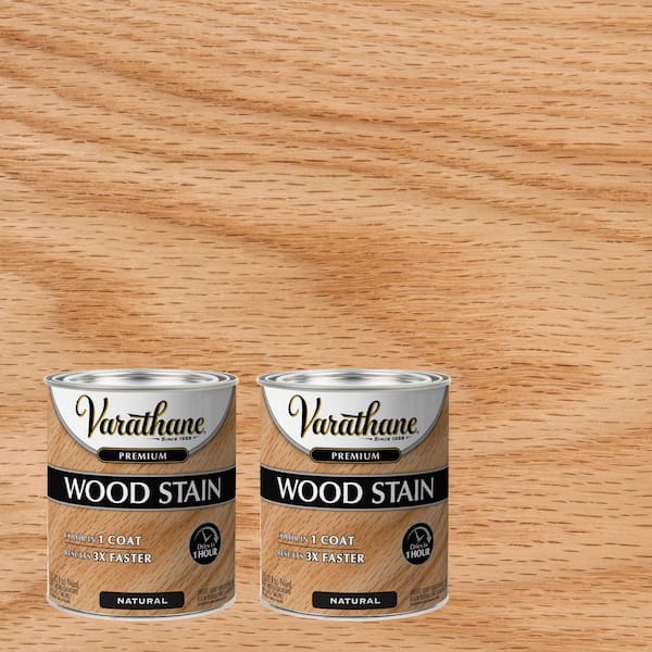 Varathane 1 qt. Natural Premium Fast Dry Interior Wood Stain (2 Pack)