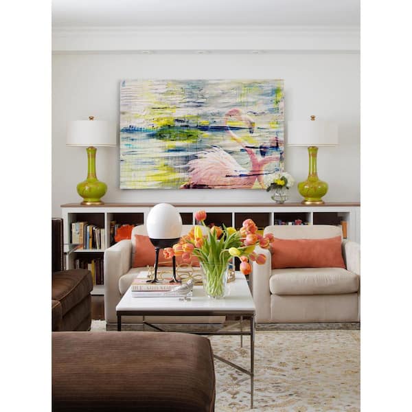 Unbranded 16 in. H x 24 in. W "Flamingo Style" by Parvez Taj Printed Canvas Wall Art