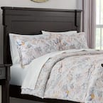 Home Decorators Collection Loriana 3-Piece Blue Floral King