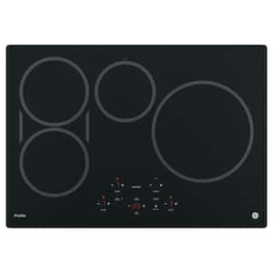 Profile 30 in. Electric Induction Cooktop in Black with 4 Elements and Exact Fit