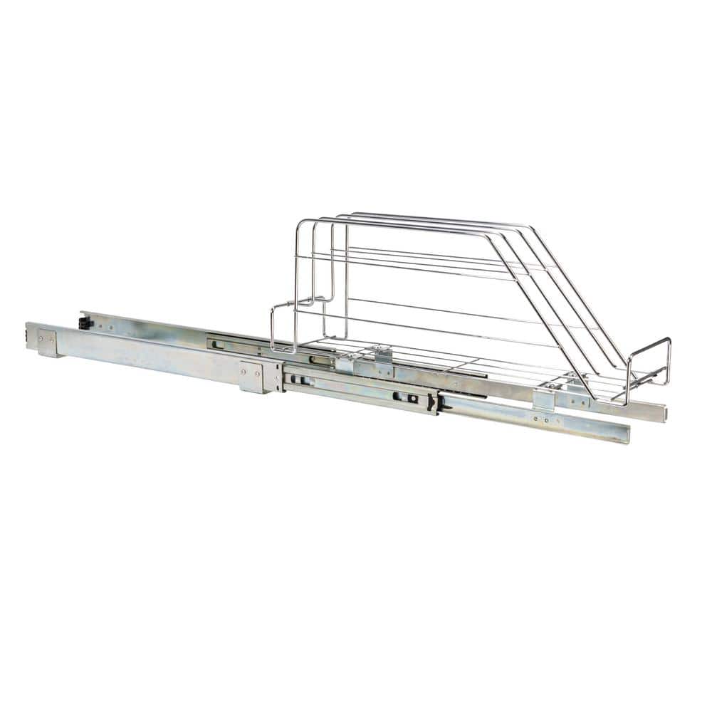 Chrome-Plated Steel Pull-Out Storage Organizer for Cookware